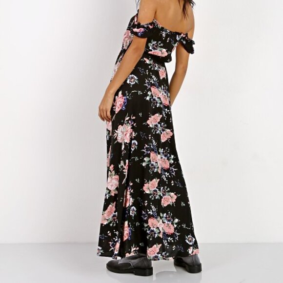 AUGUSTE THE LABEL Leila Button Down Day Dress Vintage Bloom Black - Picture 3 of 7